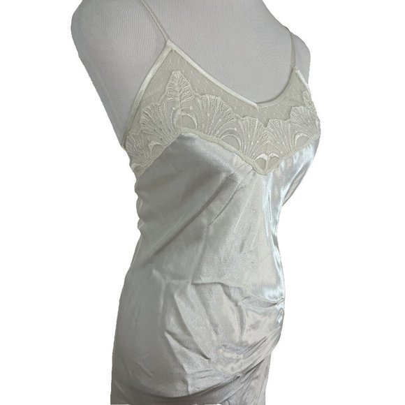 Victorias Secret Nightgown Slip Lingerie Off White 90s Womens Small Long - Picture 2 of 15